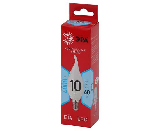 Лампа светодиодная Эра E14 10W 4000K LED BXS-10W-840-E14 R Б0051849, изображение 4