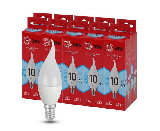 Лампа светодиодная Эра E14 10W 4000K LED BXS-10W-840-E14 R Б0051849, изображение 5