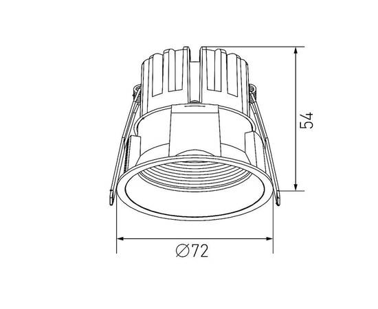 Встраиваемый светильник Designled DL-RE1202-BL-WW 020294, изображение 2