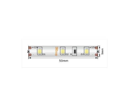 Светодиодная лента SWG Standard 12В 2835 4,8Вт/м 2700-3200K 5м IP66 SWG260-12-4.8-WW-66-M 019158