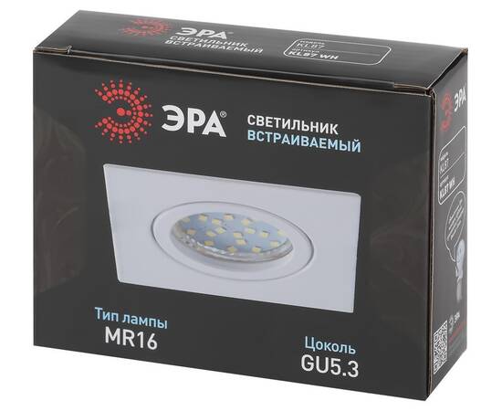 Встраиваемый светильник Эра KL87 WH Б0054352, изображение 4