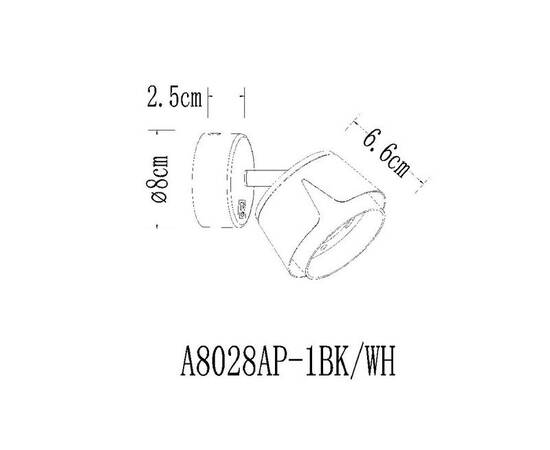 Спот Arte Lamp Amaks A8028AP-1WH, изображение 2