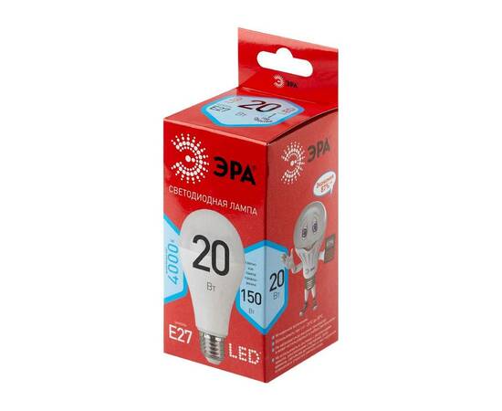 Лампа светодиодная Эра E27 20W 4000K LED A65-20W-840-E27 R Б0049637