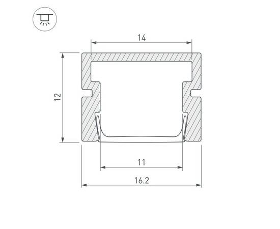 Профиль Arlight PDS-SM-2000 WHITE 044325, изображение 2