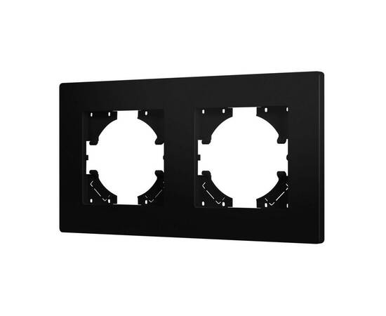 Рамка на 2 поста пластиковая Arlight FRM-PERIO-PL-2-BK 049751