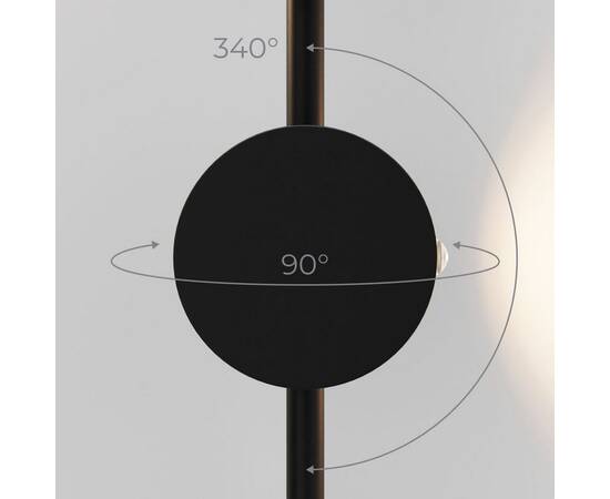 Настенный светильник Elektrostandard Illume черный (40154/LED) 3000K 4690389217203 a070992, изображение 4