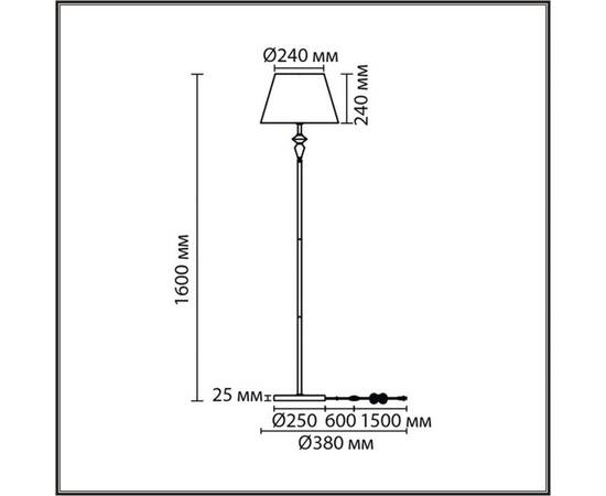 Торшер Lumion Classi Vermont 8275/1F, изображение 2