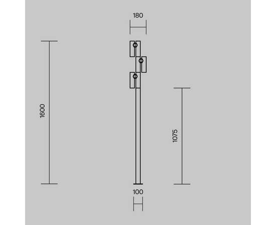 Парковый светильник Maytoni Torq O494FL-L30B3K, изображение 10