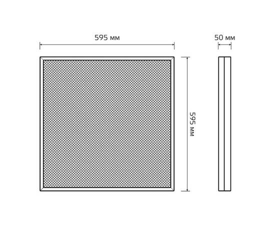 Светодиодная панель Gauss Mir G1-A0-00070-01G03-4005040, изображение 4