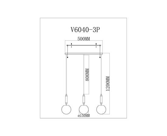Подвесной светильник Moderli Scrumbel V11565-3P, изображение 4