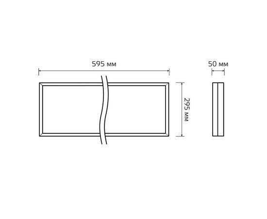 Светодиодная панель Gauss Mir G1-A0-00070-01G02-4001640, изображение 2