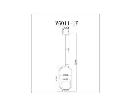 Подвесной светильник Moderli Klaster V11586-1P, изображение 3