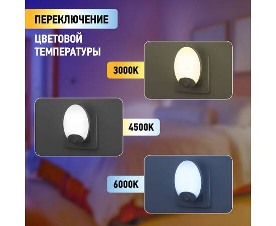 Ночник Эра NN-623-SW-W Б0057213, изображение 7