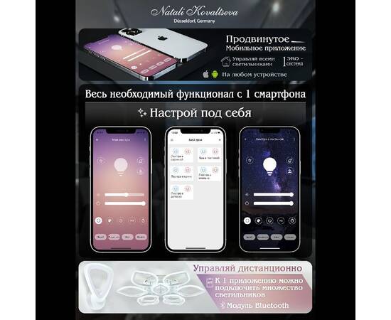 Потолочная люстра Natali Kovaltseva Cascade LED LAMPS 81159, изображение 7