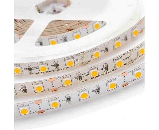 Светодиодная лента Apeyron 24В ПРО 14,4Вт/м smd5050 60д/м IP20 1100Лм/м 5м 3000К 00-308, изображение 4