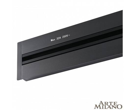 Встраиваемый шинопровод с выключателем Arte Milano Am-track-sockets 385205TBB/50 Black, изображение 2