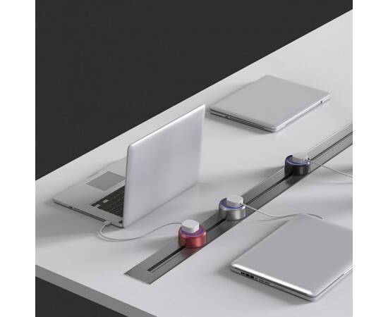Встраиваемый шинопровод с выключателем Arte Milano Am-track-sockets 385205TBB/50 Black, изображение 8