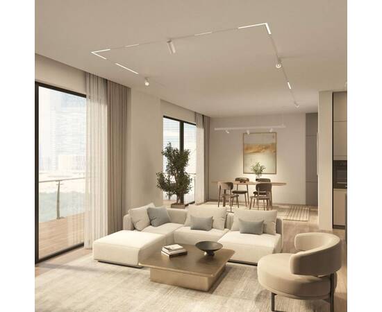 Трековый однофазный светильник Denkirs Simple Linear DK8105-WH, изображение 4