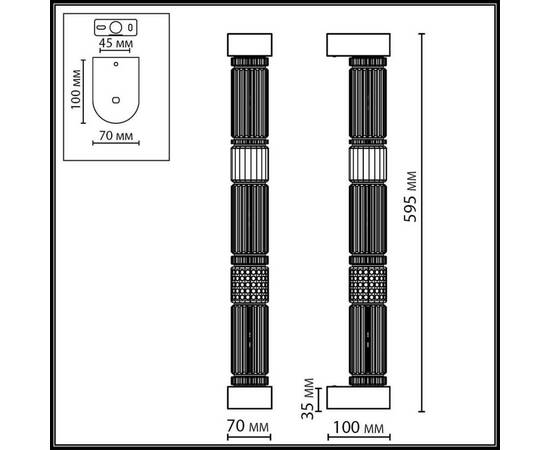 Настенный светильник Odeon Light L-Vision Collier 5455/18WL, изображение 2