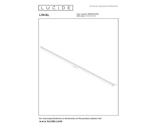 Шинопровод Lucide Linial 55900/00/08, изображение 2