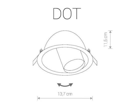 Встраиваемый светильник Nowodvorski Dot 9378, изображение 2
