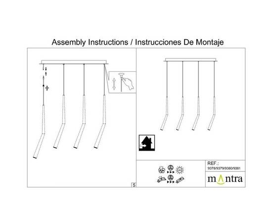 Основание потолочное 4L Mantra Modular Light Florones 9378, изображение 6
