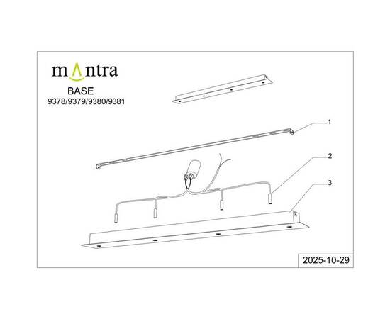 Основание потолочное 4L Mantra Modular Light Florones 9378, изображение 7