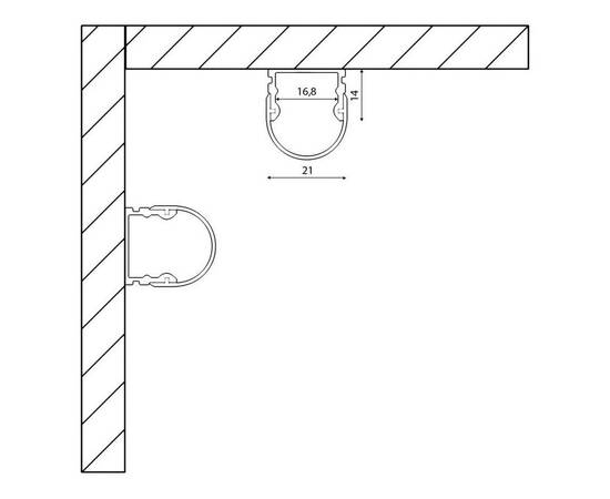 Профиль с рассеивателем SWG SF-2121-RD 000085, изображение 2