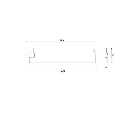 Трековый светодиодный светильник Elektrostandard X-Line черный матовый 28W 4200K LTB55 a052446, изображение 2