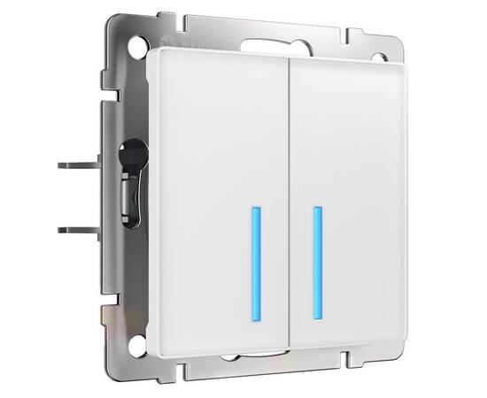 Сенсорный выключатель двухклавишный с функцией Wi-Fi Werkel белый W4520601 4690389171192