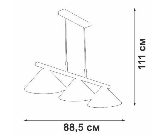 Подвесная люстра Vitaluce V4783-1/3S, изображение 3
