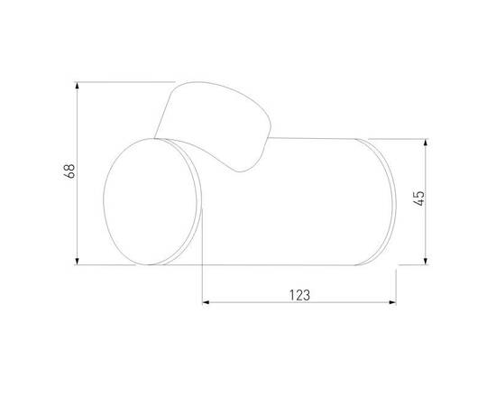 Уличный настенный светодиодный светильник Elektrostandard Ray 35134/W черный a056370, изображение 2