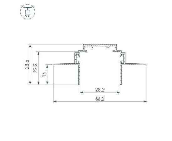 Профиль Arlight Tek-PLS-ZM-2000 026459, изображение 2