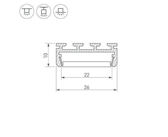 Профиль Arlight PLS-LOCK-2000 ANOD 016397, изображение 2