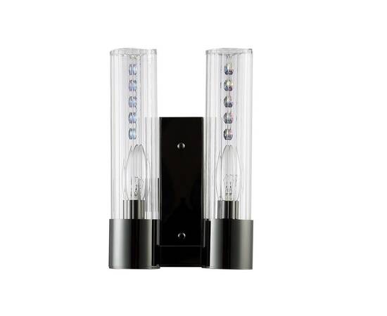 Бра Crystal Lux OTONO AP2 BLACK CHROMIUM/TRANSPARENTE