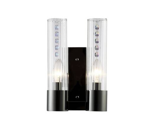 Бра Crystal Lux OTONO AP2 BLACK CHROMIUM/TRANSPARENTE, изображение 2