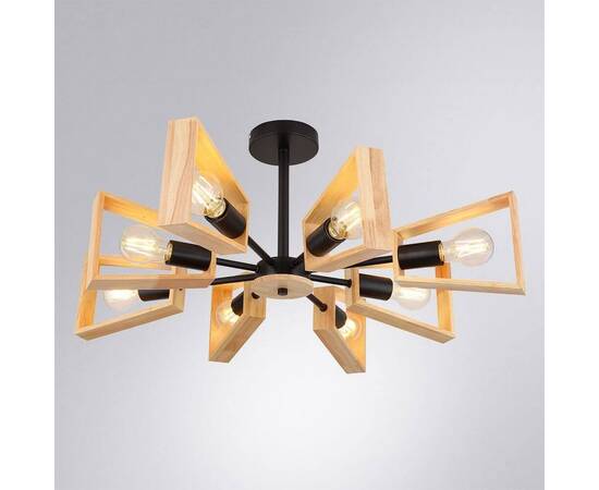 Потолочная люстра Arte Lamp Brussels A8030PL-8BK, изображение 3
