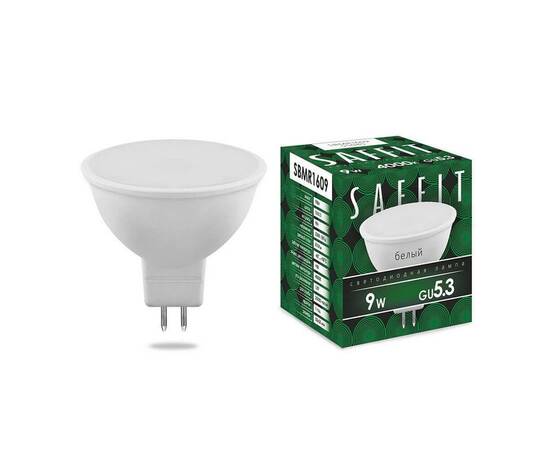 Лампа светодиодная Saffit MR16 GU5.3 9W 4000K Грибок Матовая SBMR1609 55085