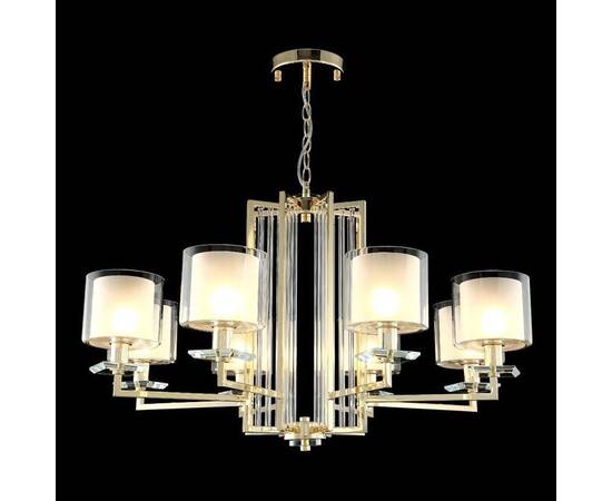 Подвесная люстра Crystal Lux Nicolas SP-PL8 Gold/White, изображение 2