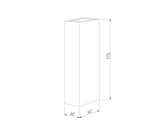 Уличный настенный светодиодный светильник Elektrostandard Blaze 35136/W черный a057050, изображение 2