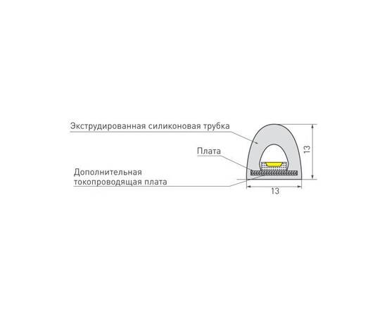 Светодиодная влагозащищенная лента Arlight 14,4W/m 180LED/m 2835SMD дневной белый 5M 024291(2), изображение 4