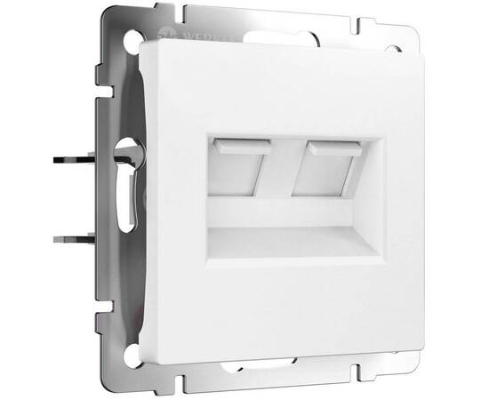 Розетка двойная Ethernet RJ-45 Werkel белый матовый W1181161 4690389192272