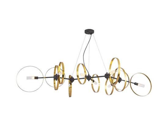 Подвесная люстра Crystal Lux Armonica SP8 Black/Brass V2
