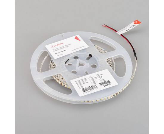 Светодиодная лента Arlight 9,6W/m 160LED/m 2835SMD холодный белый 5M RT-A160-5mm 24V White6000 03780, изображение 3