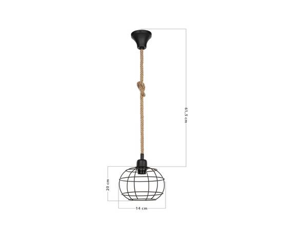 Подвесной светильник Toplight Adella TL1600H-01BK, изображение 3