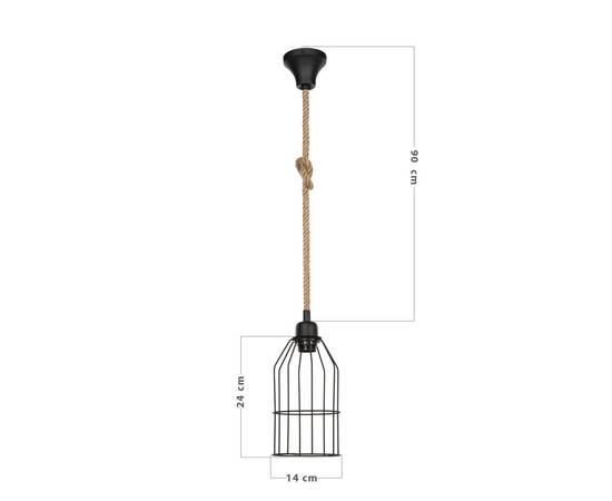 Подвесной светильник Toplight Alfreda TL1601H-01BK, изображение 3