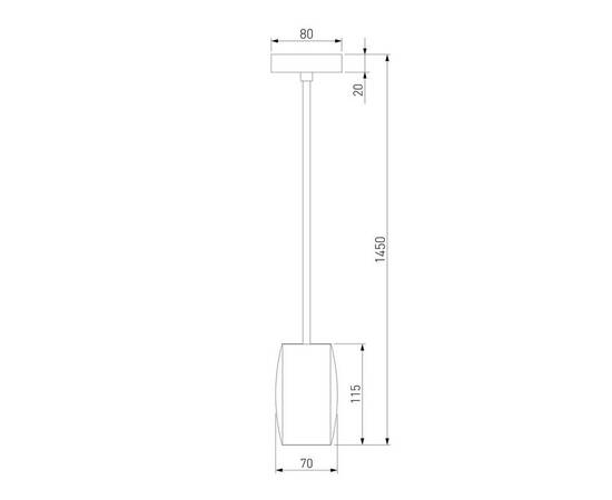 Подвесной светодиодный светильник Eurosvet Bonaldo 50246/1 Led черный, изображение 2
