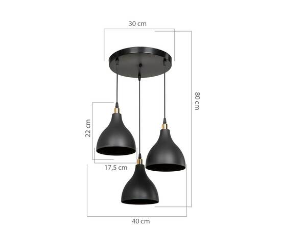 Подвесная люстра Toplight Marjory TL1615H-03BK, изображение 4