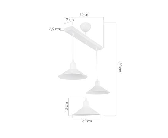 Подвесная люстра Toplight Delilah TL1606H-03WH, изображение 4