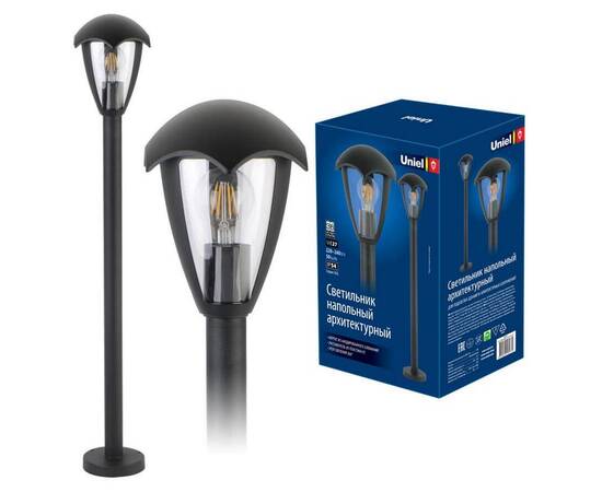 Уличный светильник Uniel UUL-T80A 60W/E27 IP54 Black UL-00006817